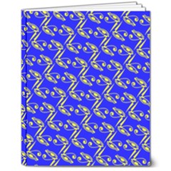 Eye Of Horus Pattern 8  X 10  Softcover Notebook by ExtraGoodSauce