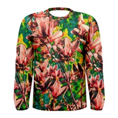 Abstract Floral Artwork Men s Long Sleeve T-shirt by ExtraGoodSauce