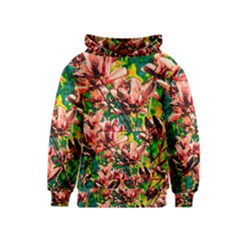 Abstract Floral Artwork Kids  Pullover Hoodie