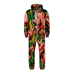 Abstract Floral Artwork Hooded Jumpsuit (kids)