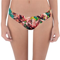 Abstract Floral Artwork Reversible Hipster Bikini Bottoms by ExtraGoodSauce