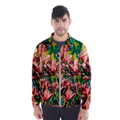 Abstract Floral Artwork Men s Windbreaker