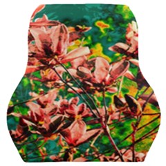 Abstract Floral Artwork Car Seat Back Cushion  by ExtraGoodSauce