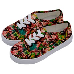 Abstract Floral Artwork Kids  Classic Low Top Sneakers by ExtraGoodSauce