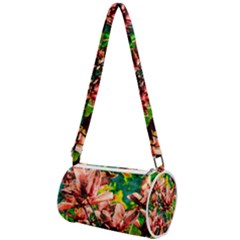 Abstract Floral Artwork Mini Cylinder Bag by ExtraGoodSauce