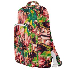 Abstract Floral Artwork Double Compartment Backpack by ExtraGoodSauce