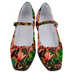 Abstract Floral Artwork Women s Mary Jane Shoes by ExtraGoodSauce