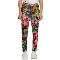 Abstract Floral Artwork Kids  Skirted Pants by ExtraGoodSauce