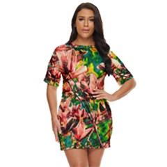 Abstract Floral Artwork Just Threw It On Dress by ExtraGoodSauce