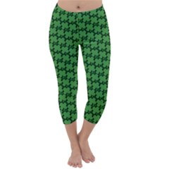 St  Patrick s Day Clovers Capri Winter Leggings 