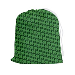 St  Patrick s Day Clovers Drawstring Pouch (2xl) by ExtraAwesomeSauce