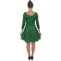 St. Patrick s Day Clovers Quarter Sleeve Skater Dress View2