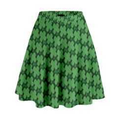 St  Patrick s Day Clovers High Waist Skirt by ExtraGoodSauce