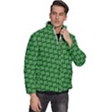 St. Patrick s Day Clovers Men s Puffer Bubble Jacket Coat View3