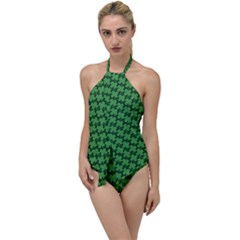 St  Patrick s Day Clovers Go With The Flow One Piece Swimsuit by ExtraAwesomeSauce