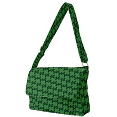 St  Patrick s Day Clovers Full Print Messenger Bag (s) by ExtraGoodSauce