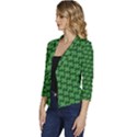 St. Patrick s Day Clovers Women s Casual 3/4 Sleeve Spring Jacket View2