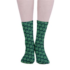 St  Patrick s Day Clovers Smooth Crew Length Tube Socks