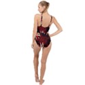 Horror Themed Bloody Hands High Neck One Piece Swimsuit View2