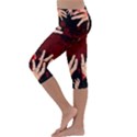 Horror Themed Bloody Hands Kids  Lightweight Velour Capri Leggings  View2