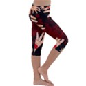 Horror Themed Bloody Hands Kids  Lightweight Velour Capri Leggings  View3