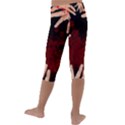 Horror Themed Bloody Hands Kids  Lightweight Velour Capri Leggings  View4