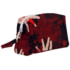 Horror Themed Bloody Hands Wristlet Pouch Bag (large) by ExtraGoodSauce