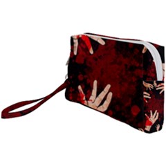 Horror Themed Bloody Hands Wristlet Pouch Bag (small) by ExtraGoodSauce