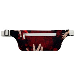 Horror Themed Bloody Hands Active Waist Bag by ExtraGoodSauce