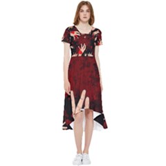 Horror Themed Bloody Hands High Low Boho Dress by ExtraAwesomeSauce