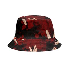 Horror Themed Bloody Hands Inside Out Bucket Hat by ExtraGoodSauce