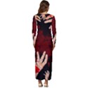 Horror Themed Bloody Hands Long Sleeve Longline Maxi Dress View4