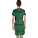 Green Diamond Grid Pattern Short Sleeve Nightdress View2