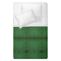 Green Diamond Grid Pattern Duvet Cover (Single Size)