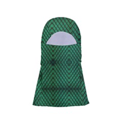 Green Diamond Grid Pattern Adjustable Balaclava Face Mask