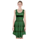 Green Diamond Grid Pattern Racerback Midi Dress View1