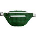 Green Diamond Grid Pattern Fanny Pack View1