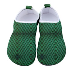 Green Diamond Grid Pattern Men s Sock-Style Water Shoes