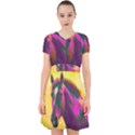 Vibrant Abstract Equine Art Adorable in Chiffon Dress View1