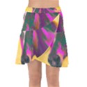 Vibrant Abstract Equine Art Wrap Front Skirt View1