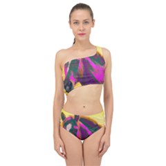 Vibrant Abstract Equine Art Spliced Up Two Piece Swimsuit by ExtraGoodSauce