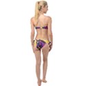 Vibrant Abstract Equine Art Twist Bandeau Bikini Set View2