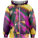 Vibrant Abstract Equine Art Kids  Zipper Hoodie Without Drawstring View1