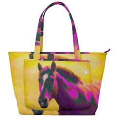 Vibrant Abstract Equine Art Back Pocket Shoulder Bag  by ExtraGoodSauce