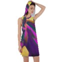 Vibrant Abstract Equine Art Racer Back Hoodie Dress View1