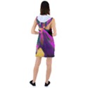 Vibrant Abstract Equine Art Racer Back Hoodie Dress View2