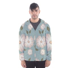 Flora Floral Flower Flowers Pattern Men s Hooded Windbreaker