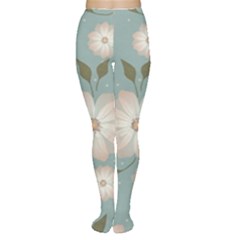 Flora Floral Flower Flowers Pattern Tights