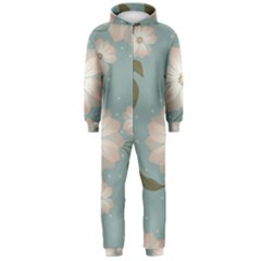 Flora Floral Flower Flowers Pattern Hooded Jumpsuit (men)