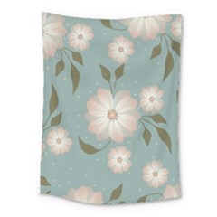 Flora Floral Flower Flowers Pattern Medium Tapestry